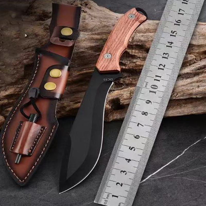 Kukri Knife Wood Cutting Knife 17cm/ DC53 Steel Highly Wear Resistant