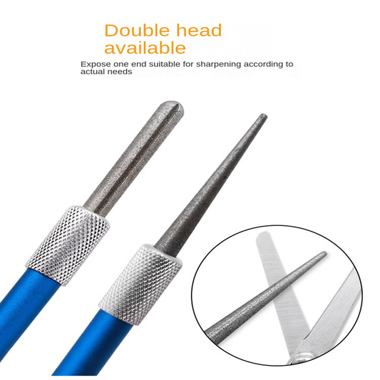 Quick Edge Pen-Type Diamond Sharpening Rod – Sharpens Hooks, Serrated Blades, and Outdoor Diamond Knife Sharpener